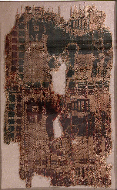 :Textile Fragment with Horses 7th–9th century-16x12"(A3) Poster