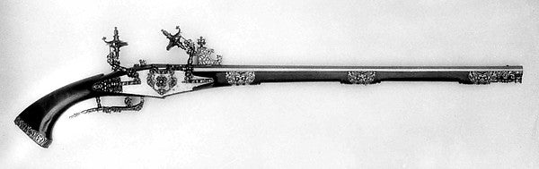 Wheellock gun mid-17th cent, Poster Print Wall Art