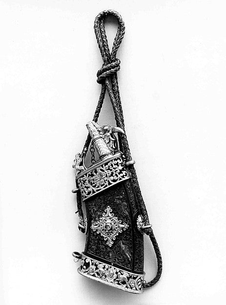 Powder Flask late 16th cent, Poster Print Wall Art