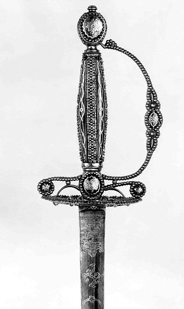 Smallsword c1780–85, Poster Print Wall Art