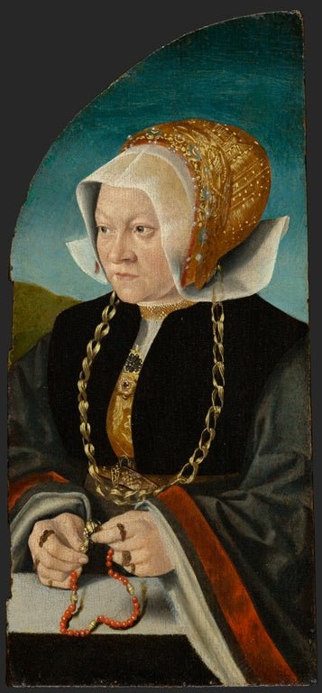 Sibilla Kessel, vintage artwork by Bartholomäeus Bruyn the Elder, A3 (16x12") Poster Print