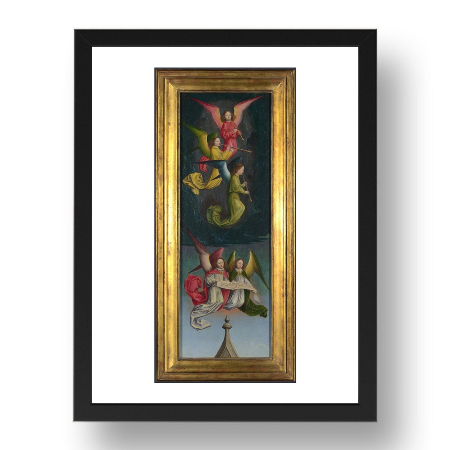 Simon Marmion: A Choir of Angels: From Left Hand Shutter (1), Poster in 17x13"(A3) Frame
