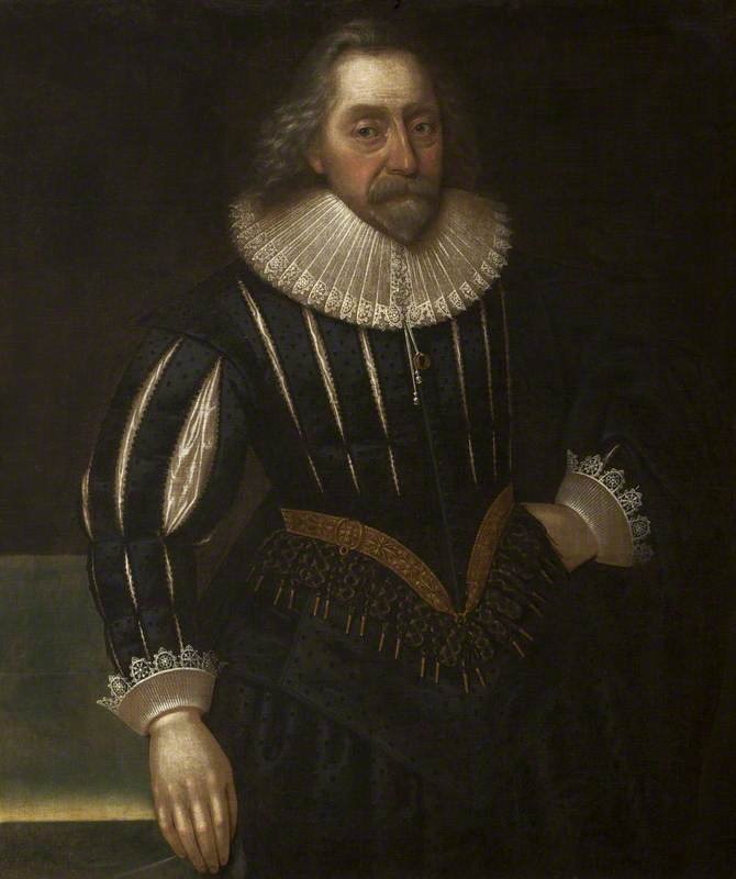 Sir George Booth, vintage artwork by Attributed to John Souch, 12x8" (A4) Poster