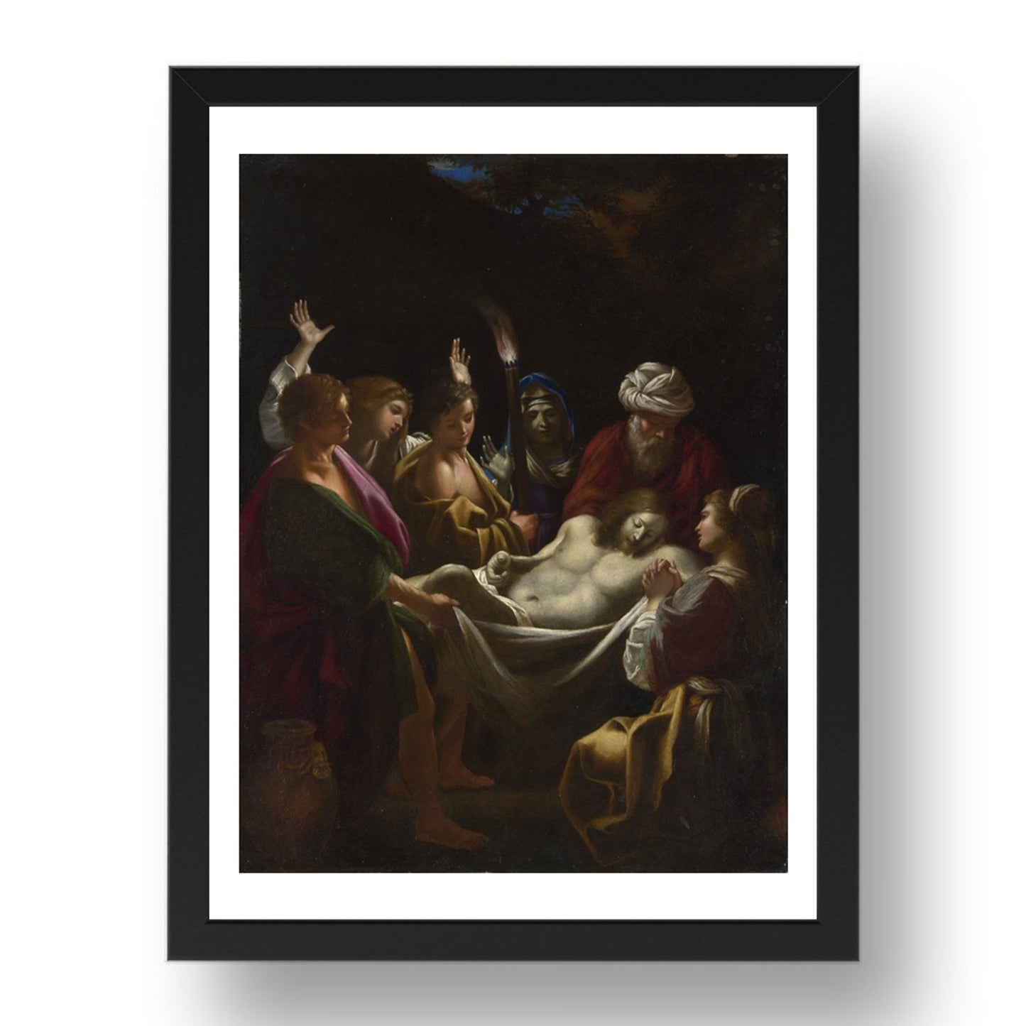 Sisto Badalocchio: Christ carried to the Tomb, Poster in 17x13"(A3) Frame