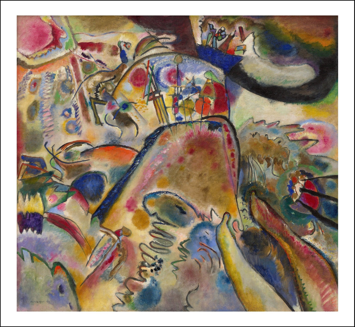 SMALL PLEASURES by Wassily Kandinsky, 23x16"( A2 size ) Poster Print