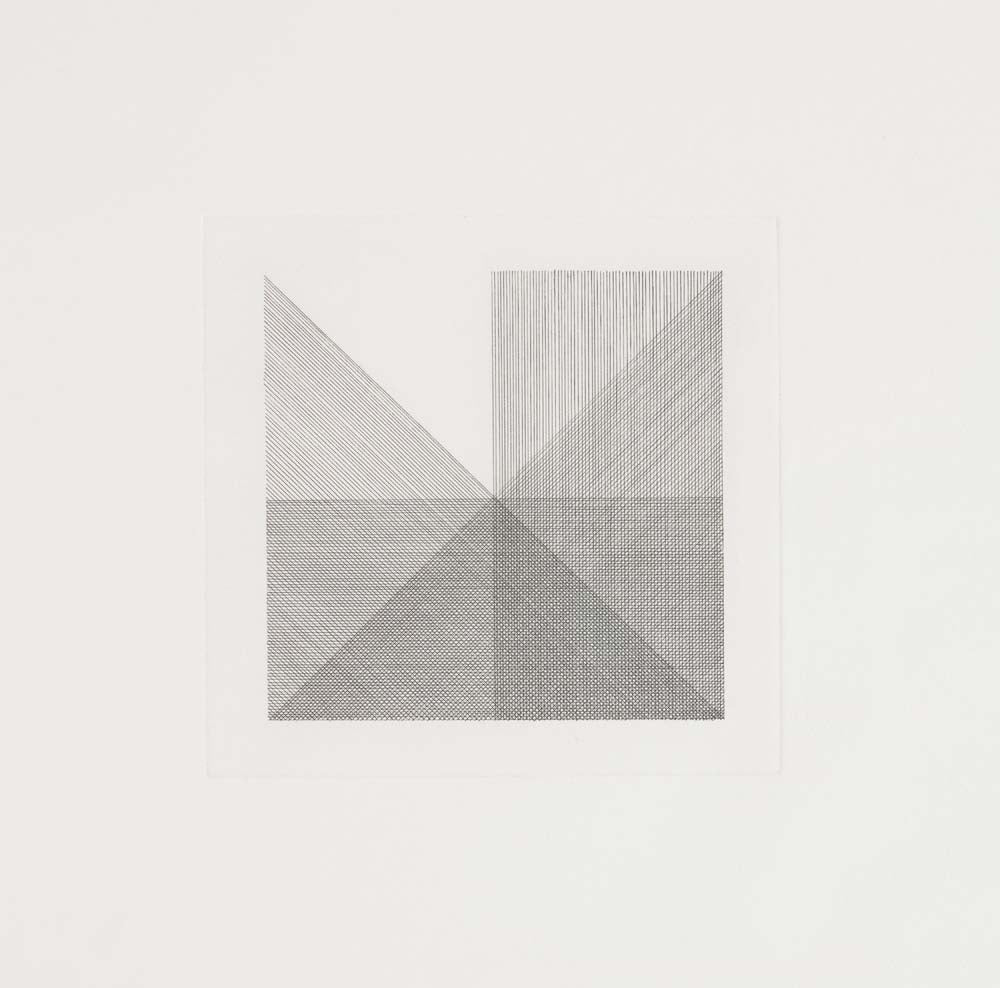 Sol LeWitt - Untitled f (3), vintage art, A3 (16x12") Poster Print