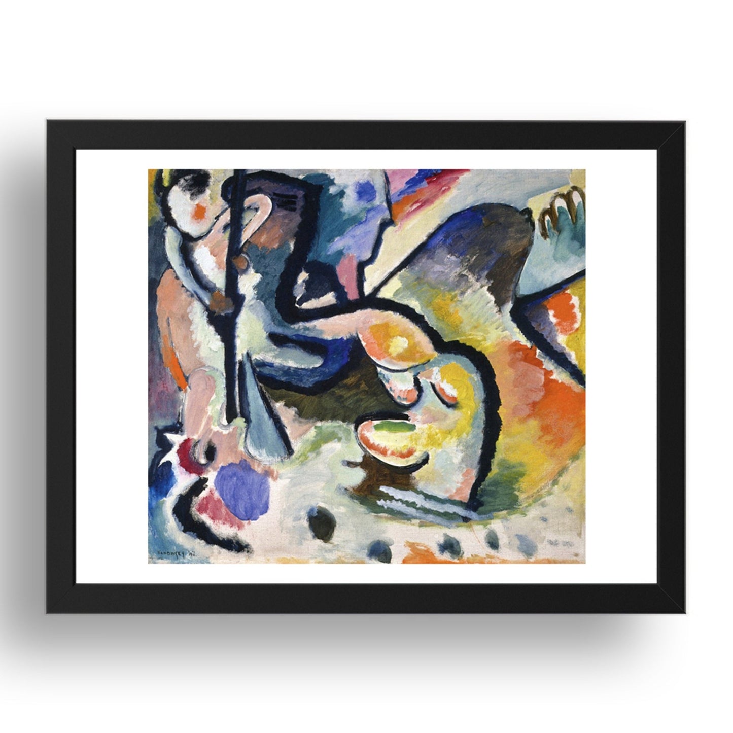 St. George III 1911 by Wassily Kandinsky, 17x13" Frame