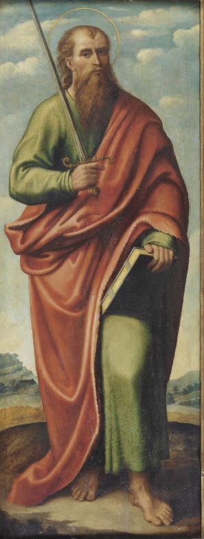 St. Paul, vintage artwork by Callisto Piazza da Lodi, A3 (16x12") Poster Print