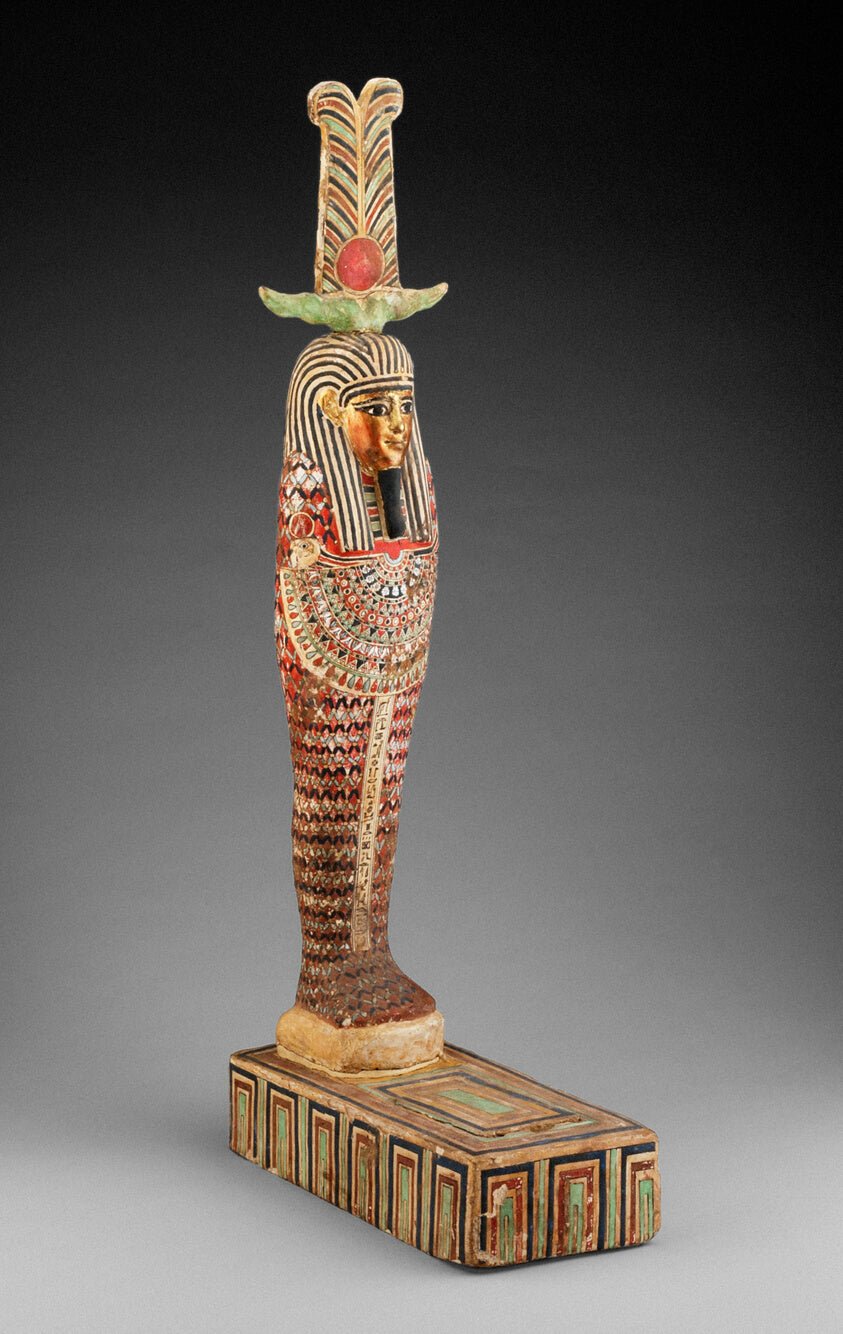 Statue of Ptah-Sokar-Osiris by Egyptian, 23x16"( A2 size) Poster Print