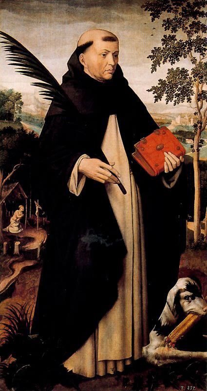 St.Dominic, vintage artwork by Ambrosius Benson, A3 (16x12") Poster Print