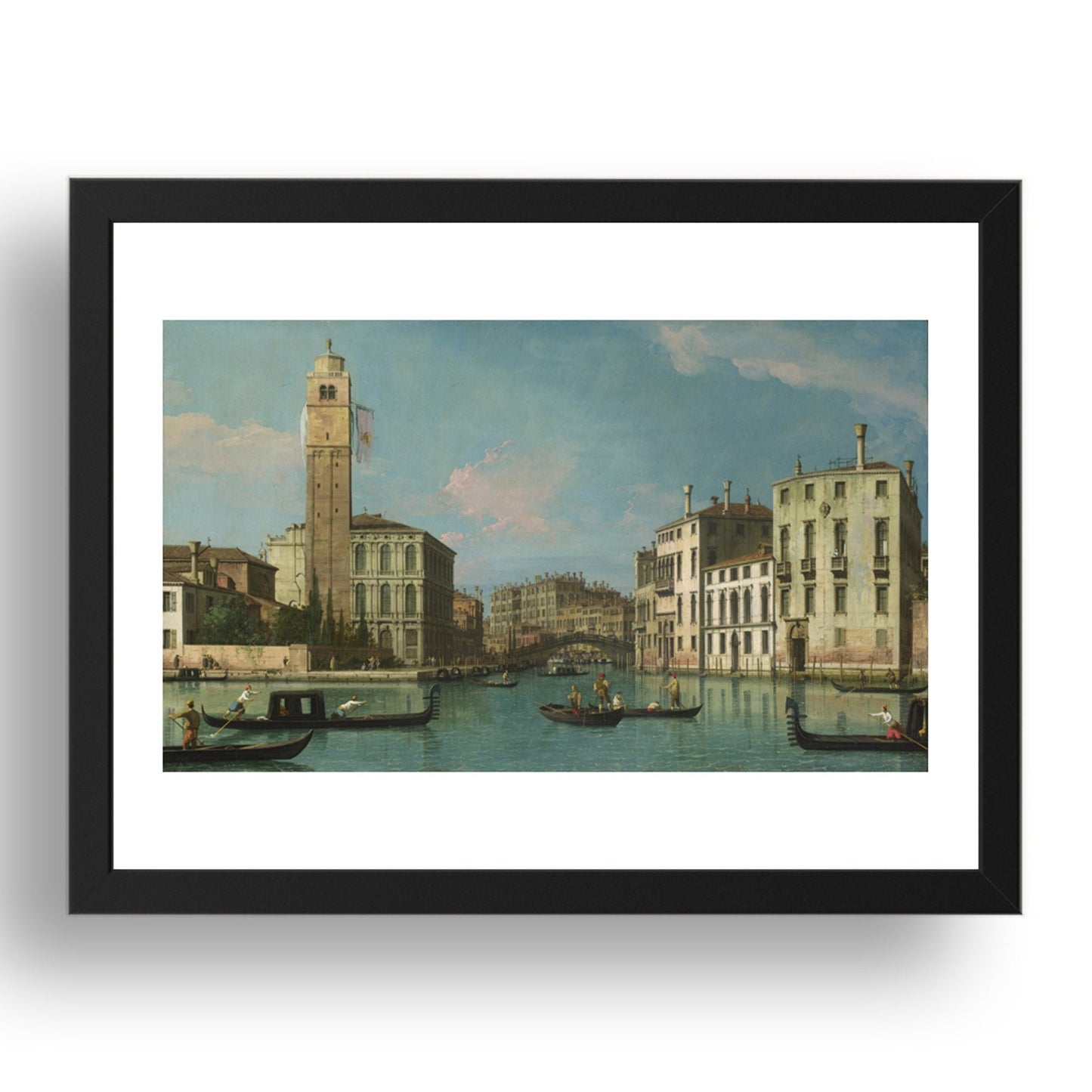 Studio of Canaletto: Venice: Entrance to the Cannaregio, Poster in 17x13"(A3) Frame