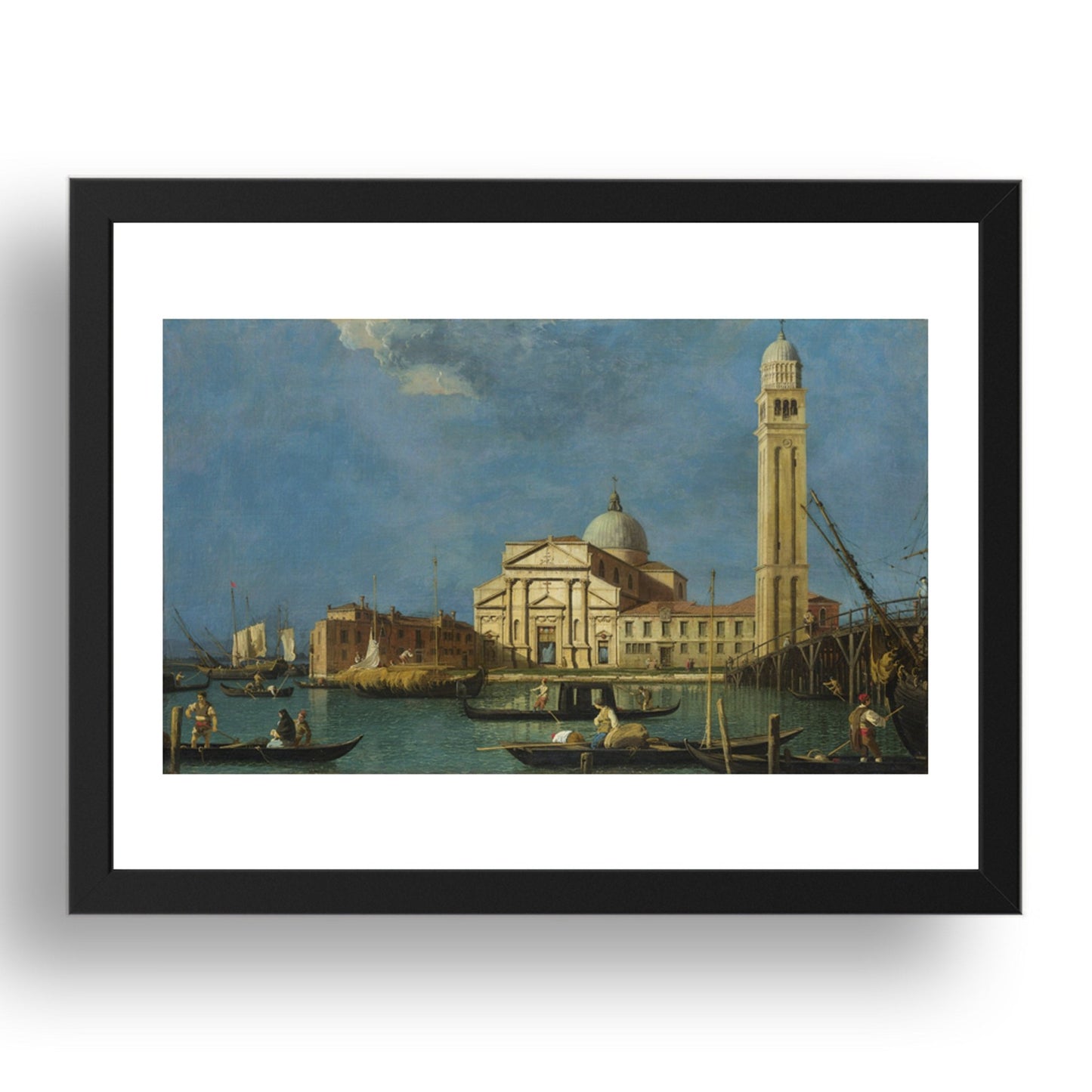 Studio of Canaletto: Venice: S. Pietro in Castello, Poster in 17x13"(A3) Frame