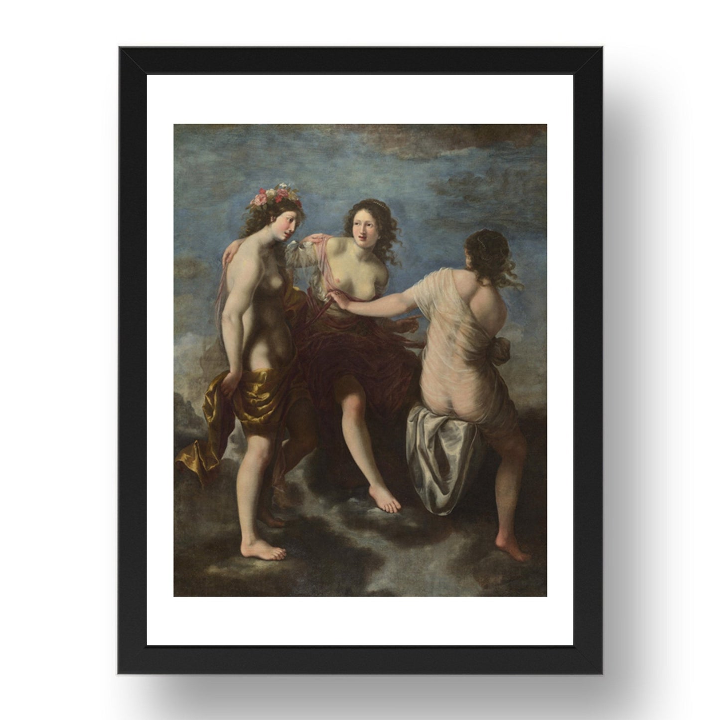 Studio of Francesco Furini: The Three Graces, Poster in 17x13"(A3) Frame