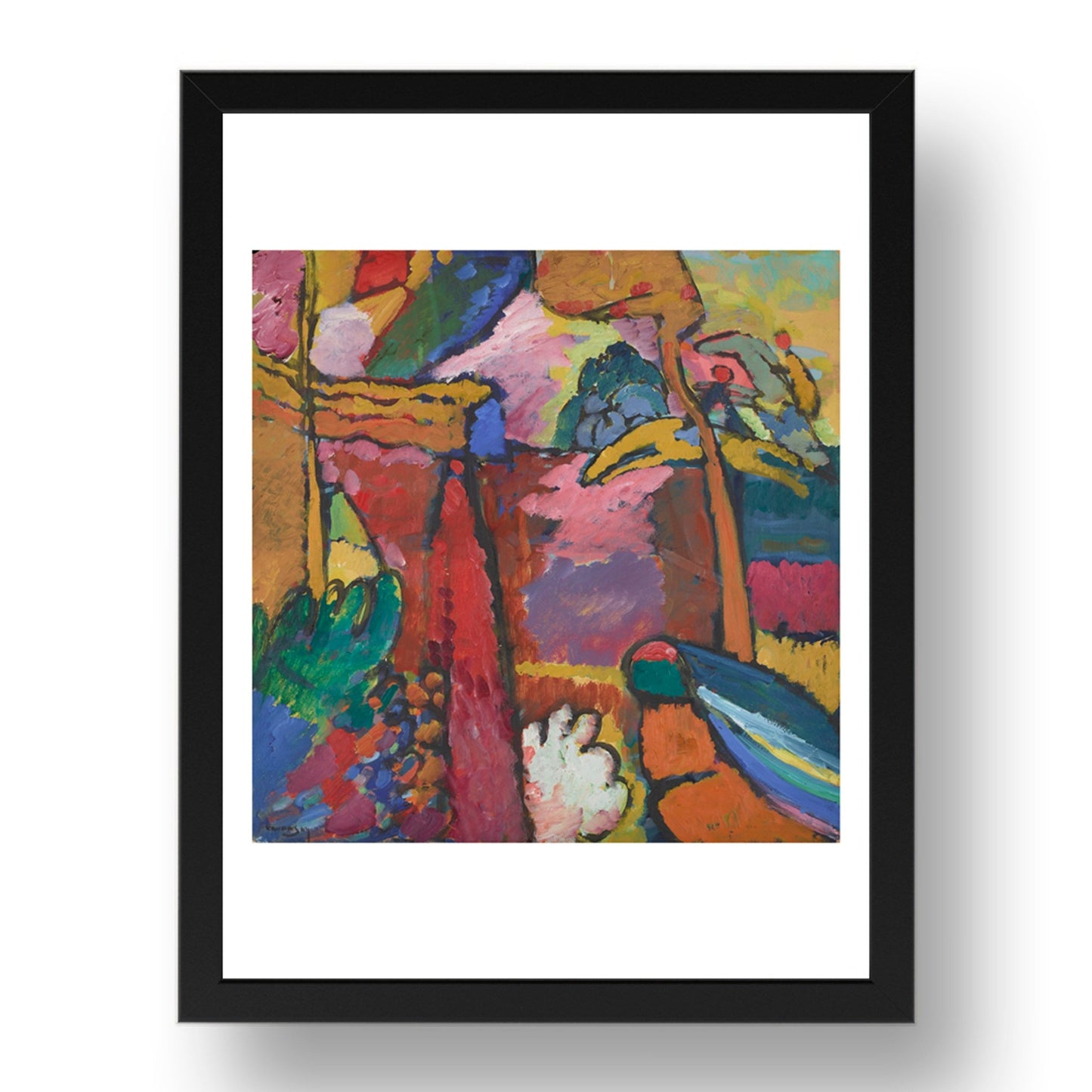 Study for Improvisation V MIA 67342 by Wassily Kandinsky, 17x13" Frame