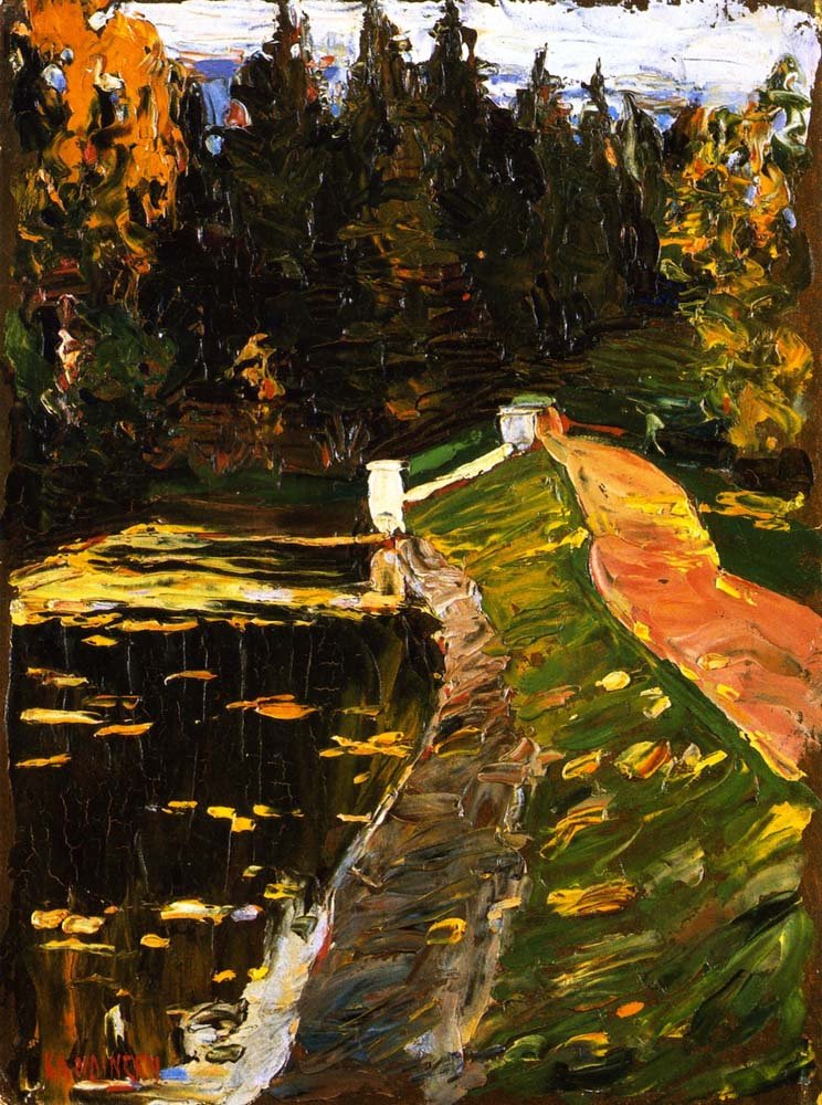 Study for 'Sluice' - Wassily Kandinsky -1901 by Wassily Kandinsky, 23x16"( A2 size ) Poster Print