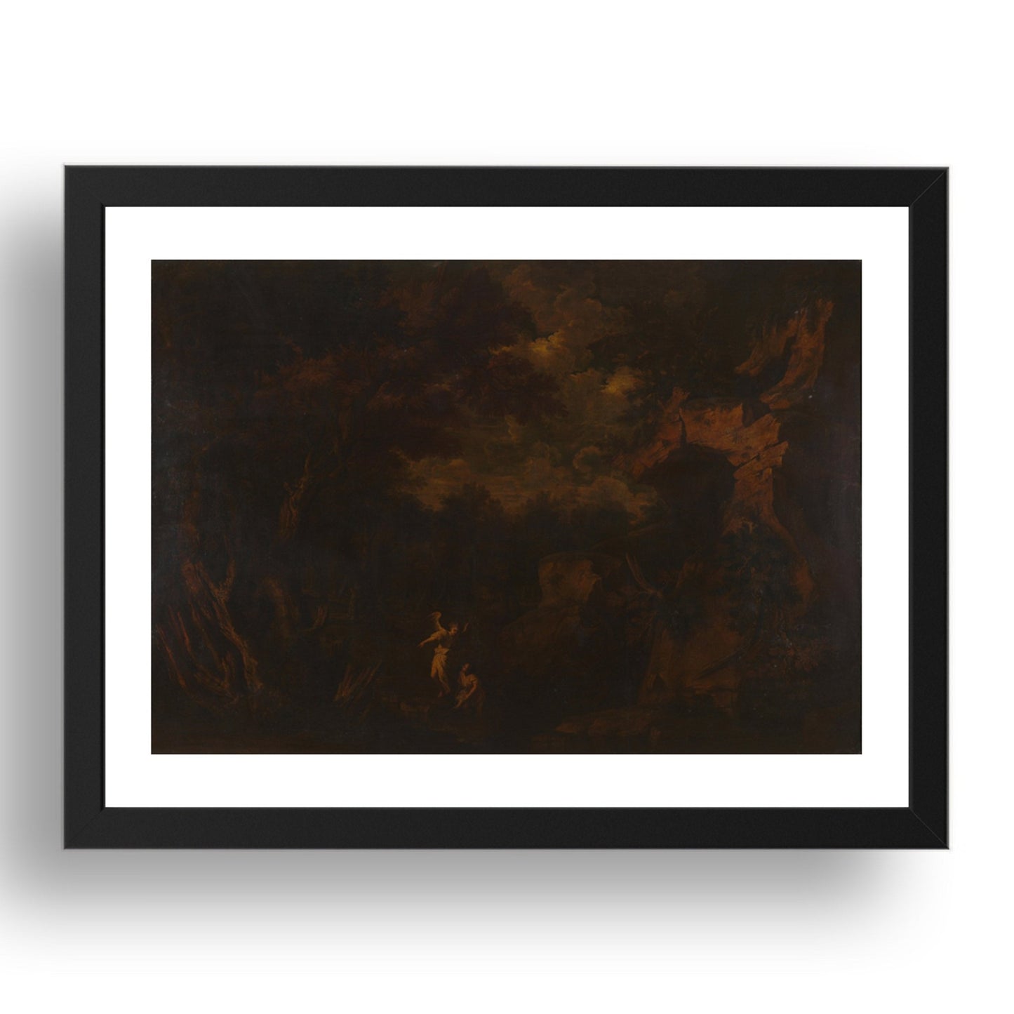 Style of Salvator Rosa: Tobias and the Angel, Poster in 17x13"(A3) Frame