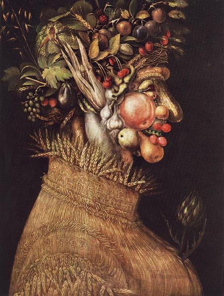 Summer by Giuseppe Arcimboldo, vintage art, modern poster print