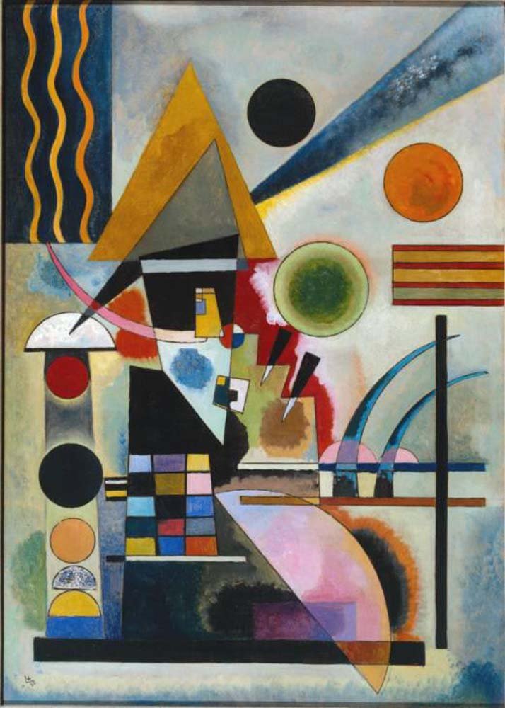 Swinging - Wassily Kandinsky -1925 by Wassily Kandinsky, 23x16"( A2 size ) Poster Print