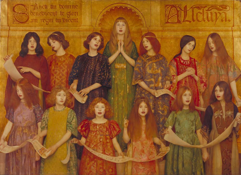alleluia by Thomas Cooper Gotch, 1896, 12x8" (A4) Poster