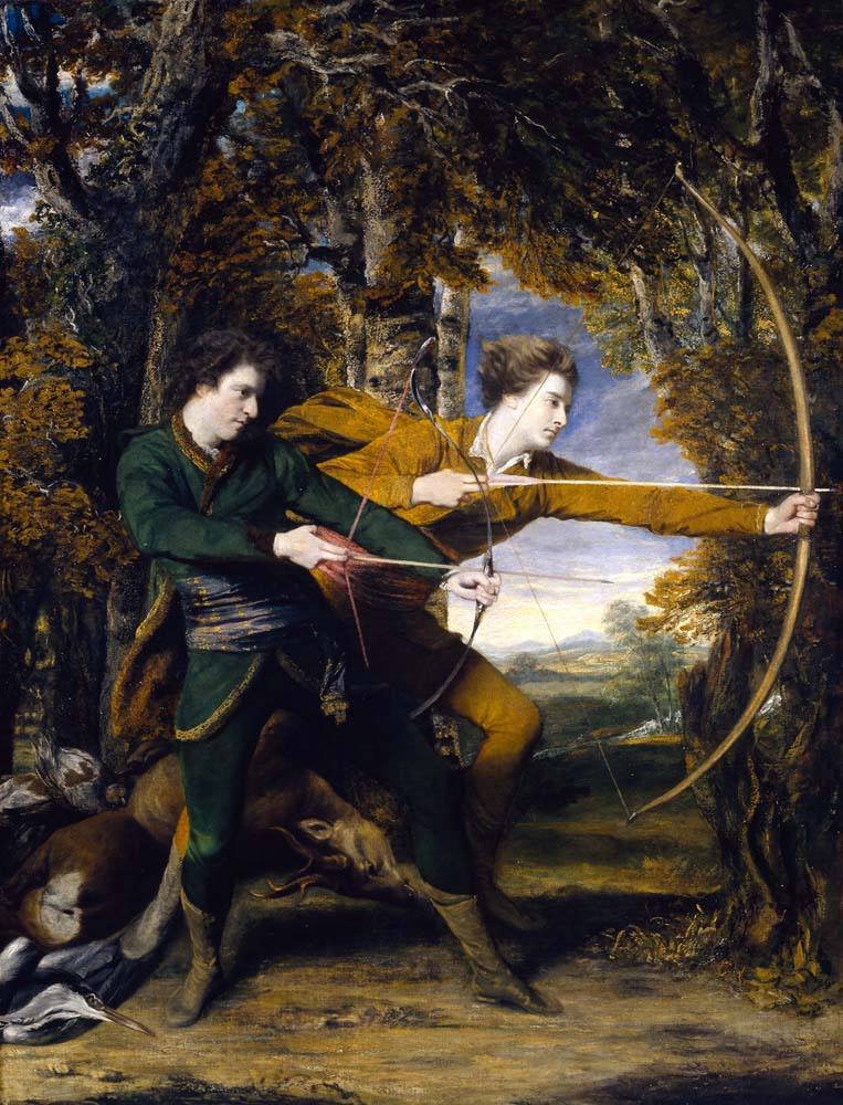 colonel acland & lord sydney by Sir J.Reynolds, 12x8" (A4) Poster