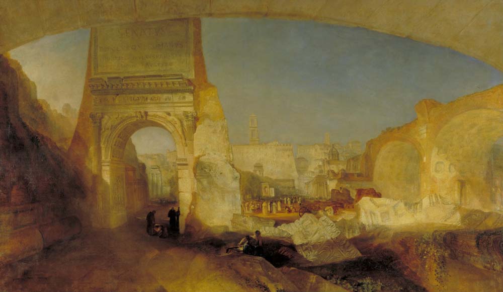 forum romanum by J. M. W. Turner, 1826, 12x8" (A4) Poster