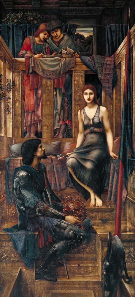 king cophetua & beggar maid by E.C. Burne-Jones, 12x8" (A4) Poster