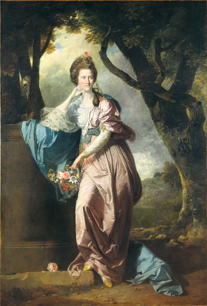 mrs woodhull by Johan Zoffany, 1770, 12x8" (A4) Poster