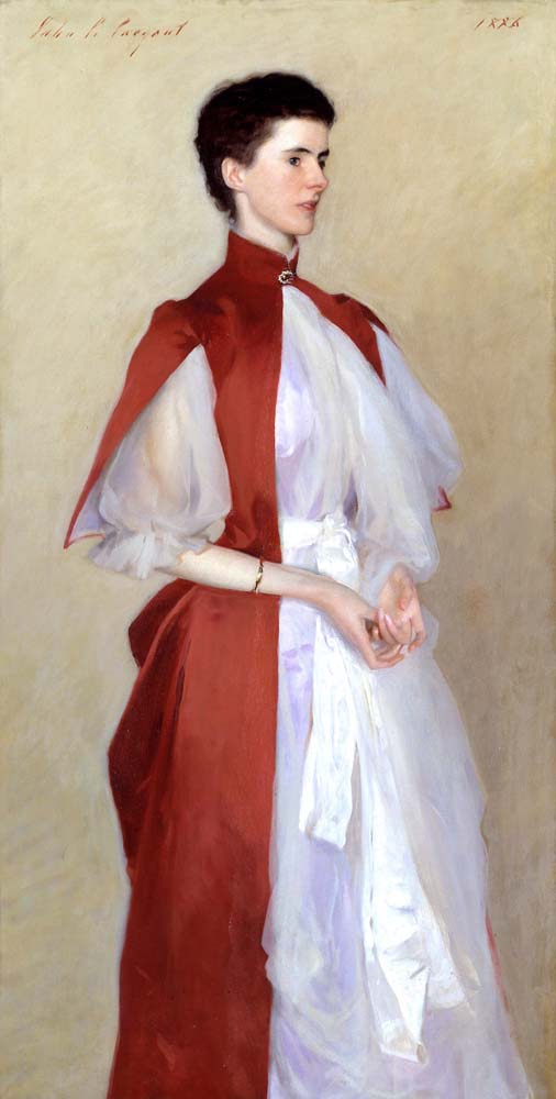 portrait of mrs robert harrison by J.S. Sargent, 12x8" (A4) Poster