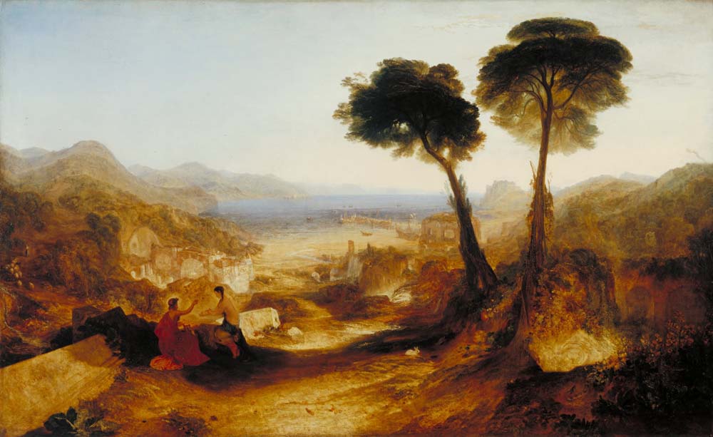 the bay of baiae by Joseph M. W. Turner, 1823, 12x8" (A4) Poster