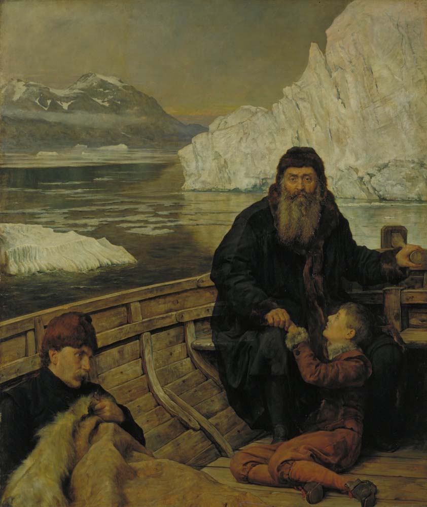 the last voyage of henry hudson by J. Collier, 12x8" (A4) Poster