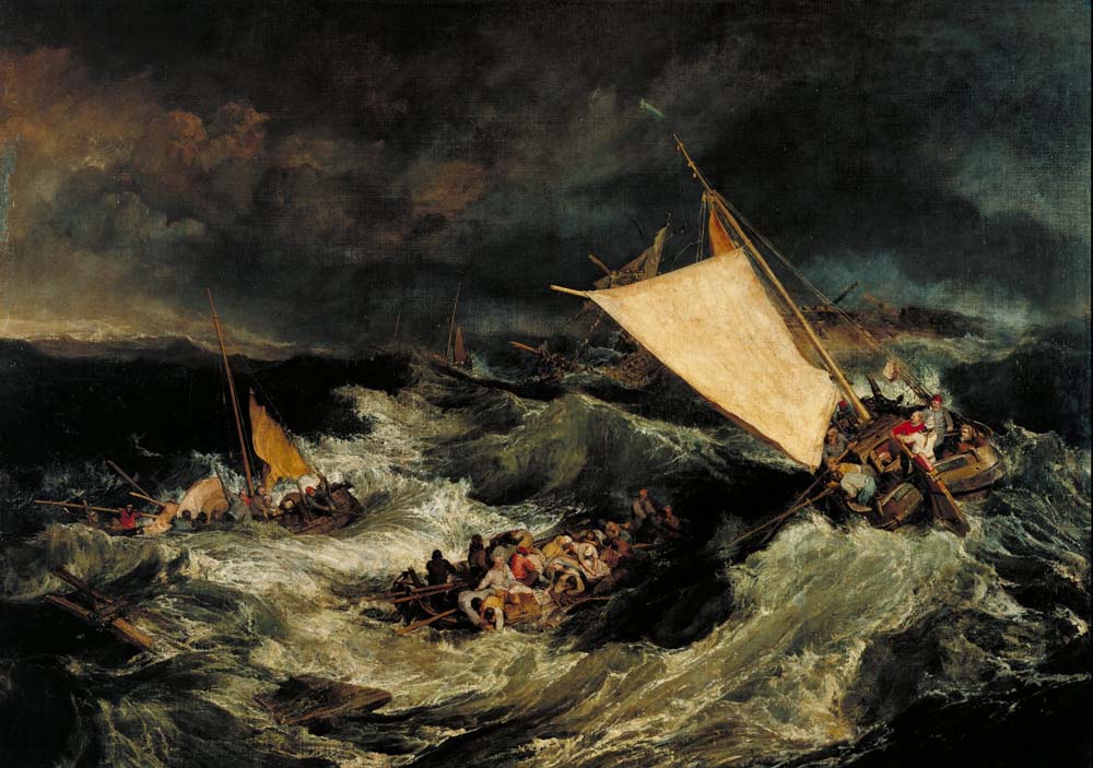 the shipwreck by J. Mallord William Turner, 12x8" (A4) Poster