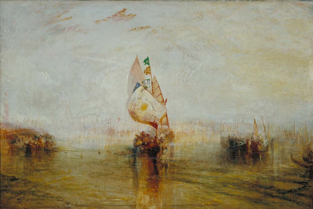 the sun of venice going to sea by J.M.W. Turner, 12x8" (A4) Poster