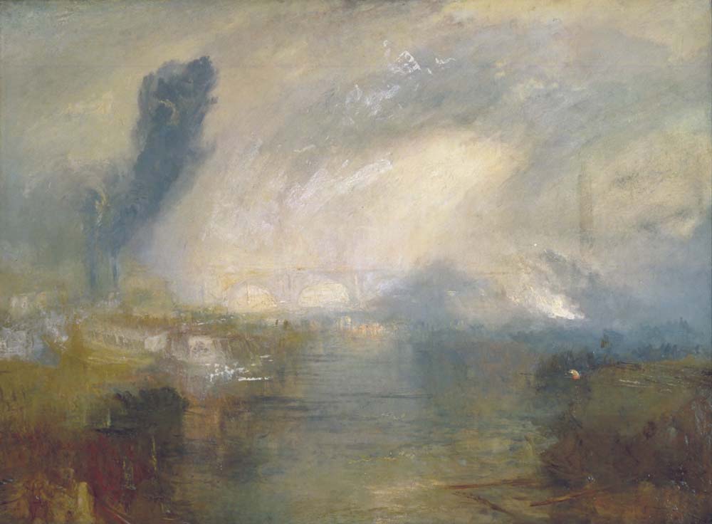 the thames above W. B. by J.M.W. Turner, 12x8" (A4) Poster