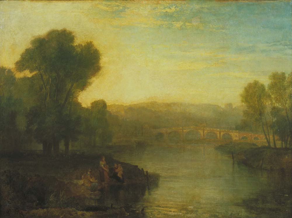 view of richmond hill and bridge by J.M.W. Turner, 12x8" (A4) Poster