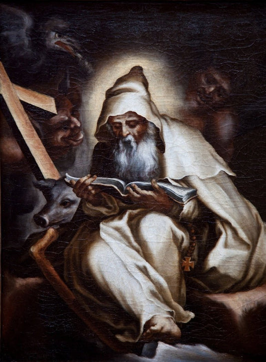 Temptation of St-Anthony, vintage artwork by Lelio Orsi, A3 (16x12") Poster Print