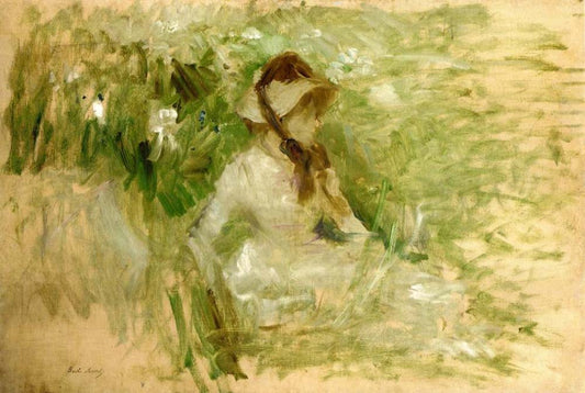 Tete de chien griffon Follette - 1882  by Berthe Morisot, vintage art, modern poster print
