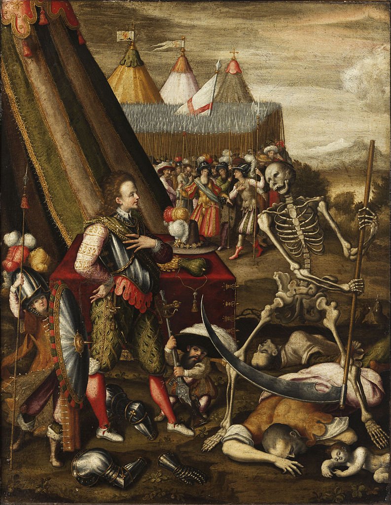 The Allegory of War, vintage artwork by Antoine Caron, A3 (16x12") Poster Print
