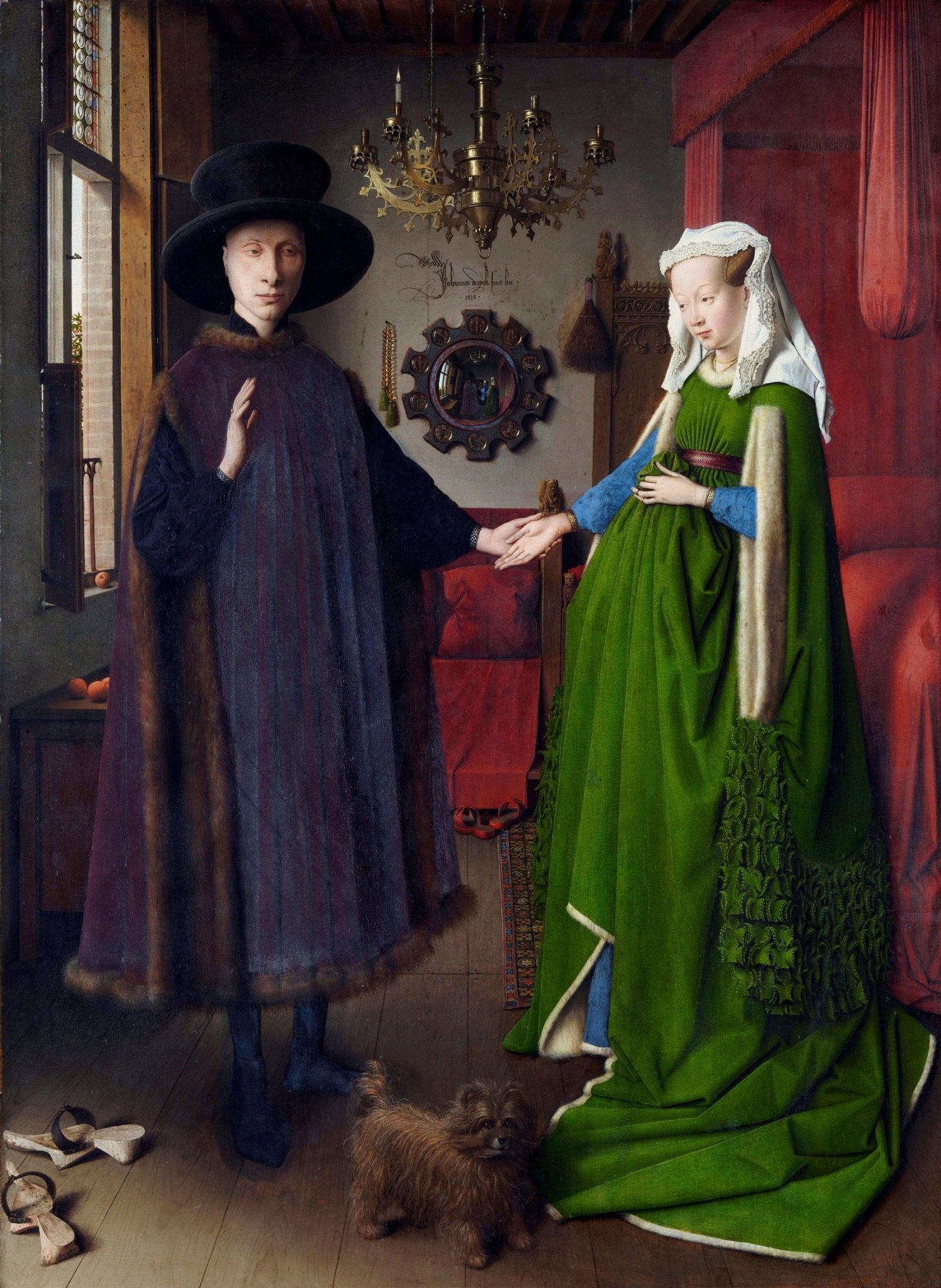 The Arnolfini Wedding, vintage artwork by Jan van Eyck, A3 (16x12") Poster Print