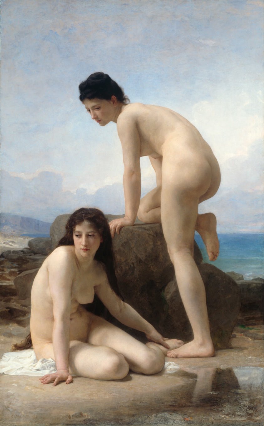 The Bathers by William Adolphe Bouguereau, 23x16"( A2 size) Poster Print