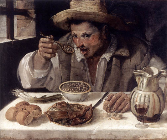The Beaneater, vintage artwork by Annibale Carracci, A3 (16x12") Poster Print