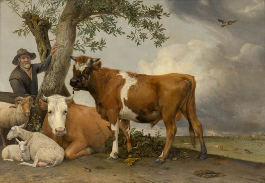 The Bull by Paulus Potter, vintage art, modern poster print
