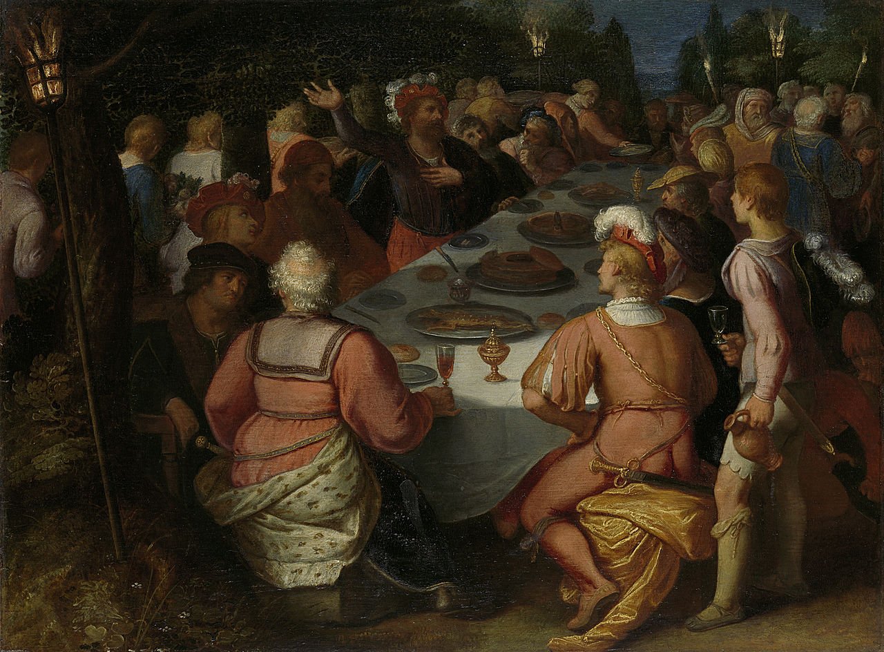 The Claudius Civilis conspiracy with the Batavians in the Schakerbos, vintage artwork by Otto van Veen, A3 (16x12") Poster Print