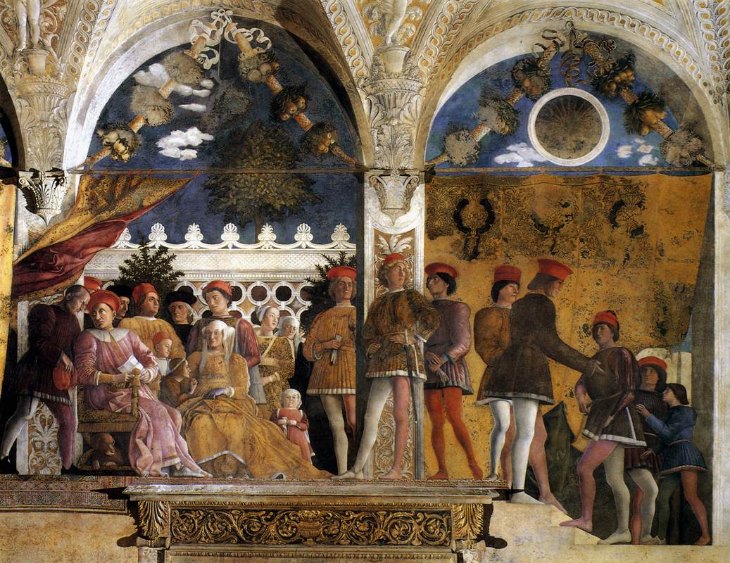 The Court of Mantua, vintage artwork by Andrea Mantegna, A3 (16x12") Poster Print