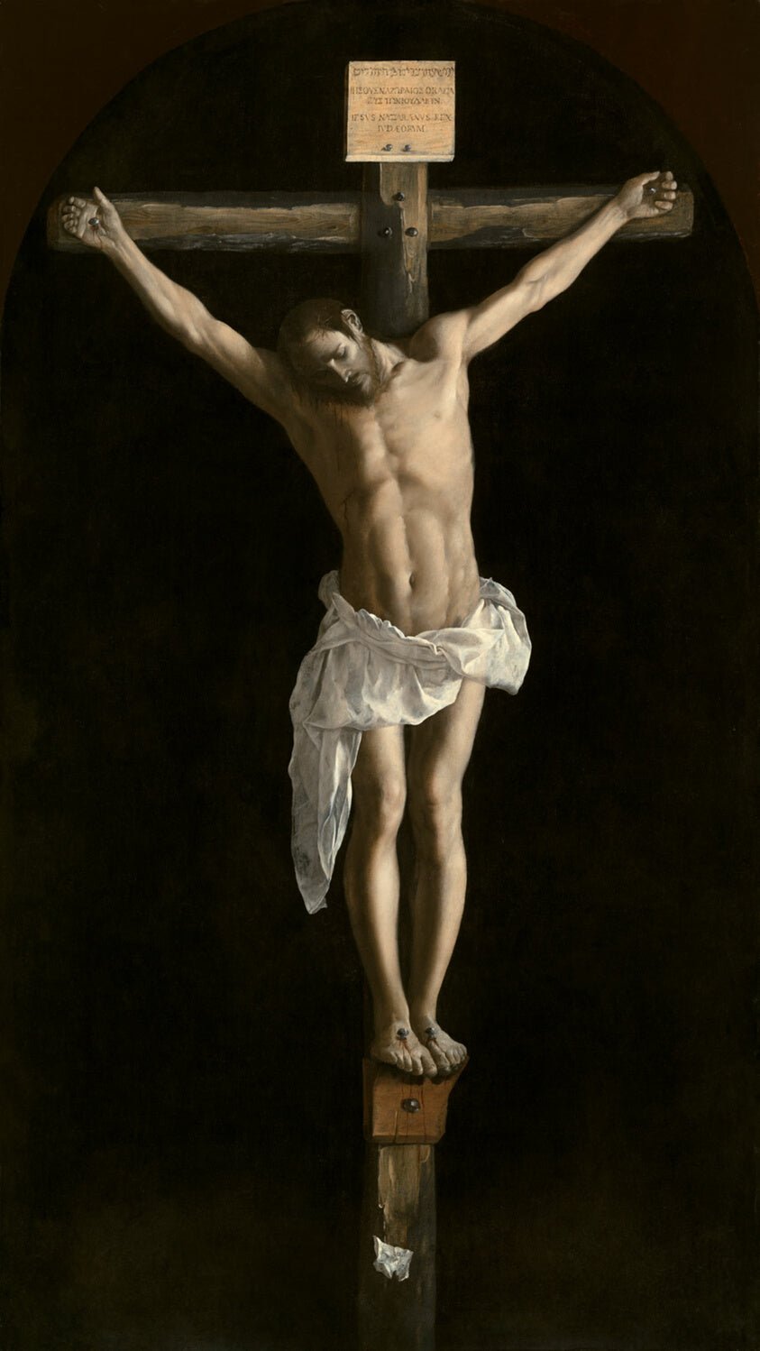 The Crucifixion by Francisco de Zurbarán, 23x16"( A2 size ) Poster Print