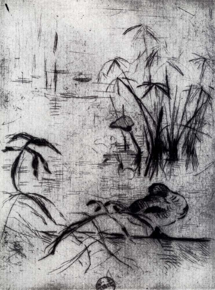 The Duck %with Reeds and Sagittarius% by Berthe Morisot, 1888, vintage art, modern poster print