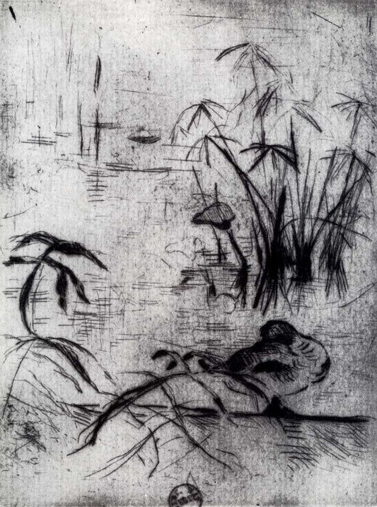 The Duck %with Reeds and Sagittarius% by Berthe Morisot, 1888, vintage art, modern poster print