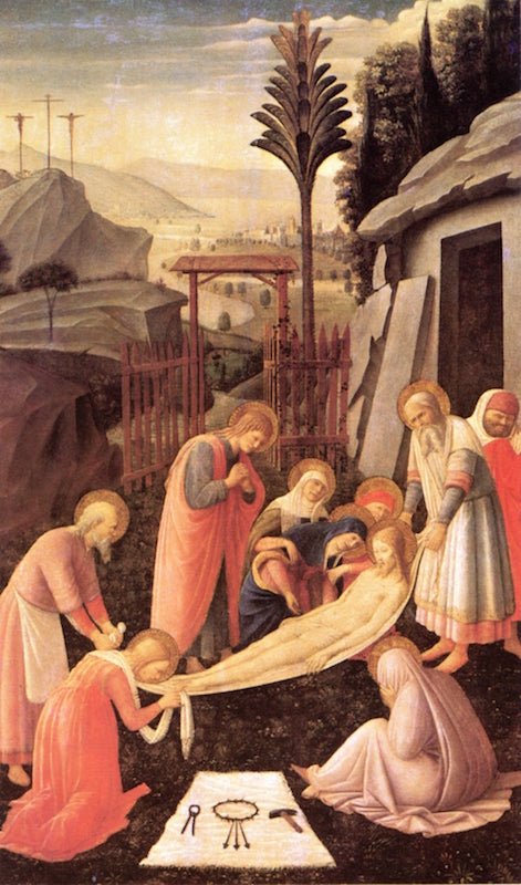 The Enbombment, vintage artwork by Attributed to Fra Angelico, A3 (16x12") Poster Print