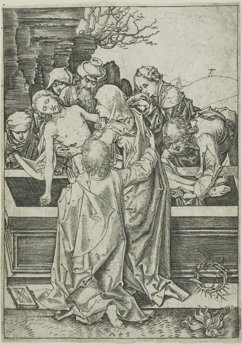 The Entombment, from The Passion by Martin Schongauer, 23x16"( A2 size ) Poster Print