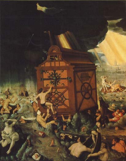 The Flood (Die Sintflut), vintage artwork by Hans Baldung, A3 (16x12") Poster Print