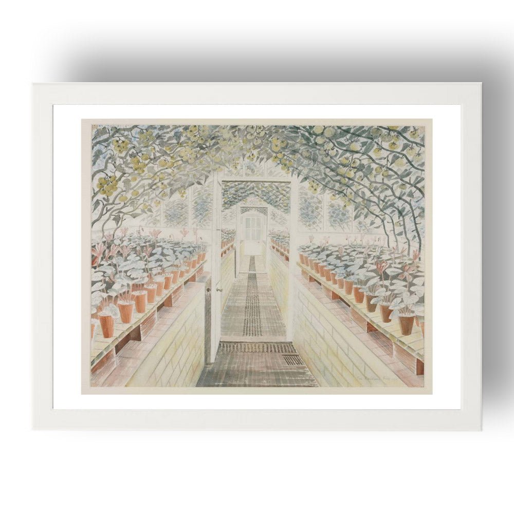 The Green House by Eric Ravilious, Framed Art Poster